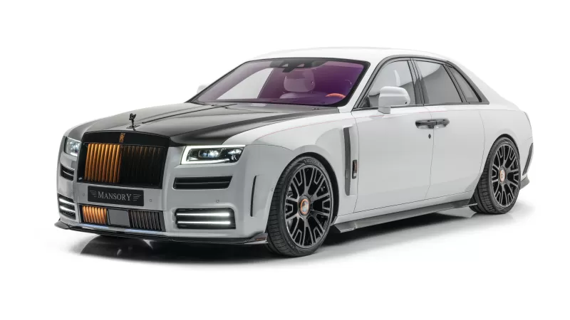 Mansory Rolls-Royce Ghost 2021, White background, 2021, 5K, 8K
