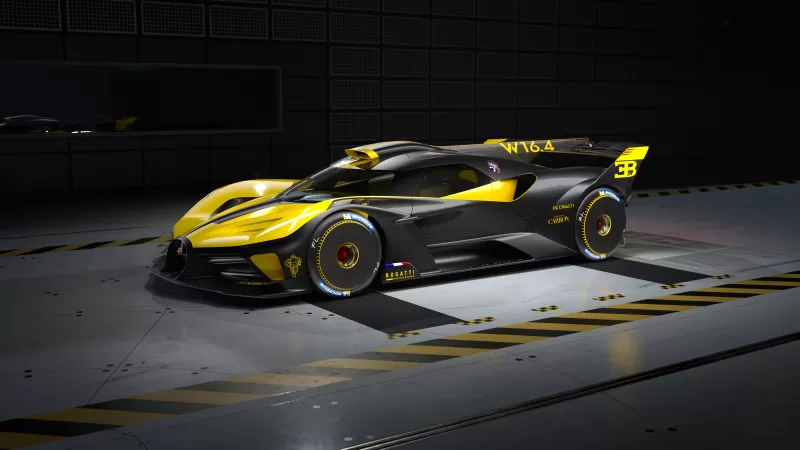 Bugatti Bolide, Hyper Sports Cars, 2021, Dark background