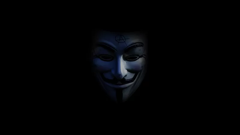 Anonymous, Dark background, Mask