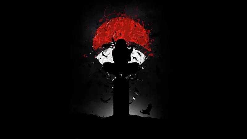 Kakashi Hatake Wallpaper 4K, AMOLED, Naruto, Black background