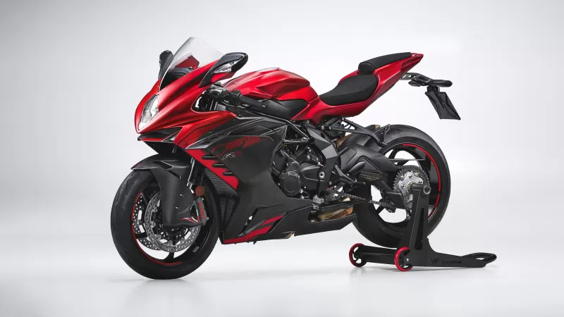 MV Agusta F3 RR, Sports bikes, White background, 2022, 5K, 8K
