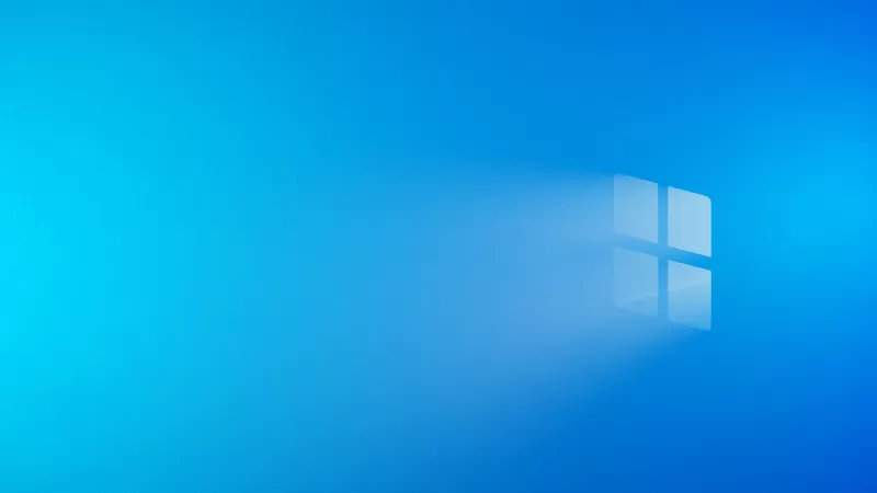 Windows logo, Windows 11, Blue background, Minimal
