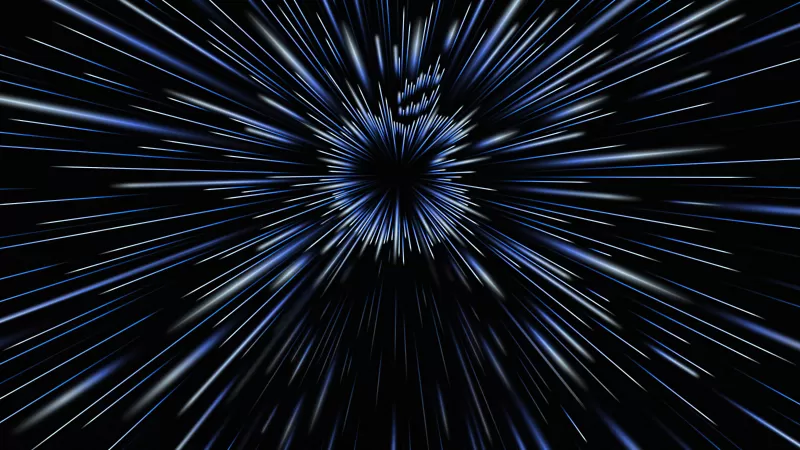 Apple logo, Apple Event 2021, Abstract, Black background, 5K