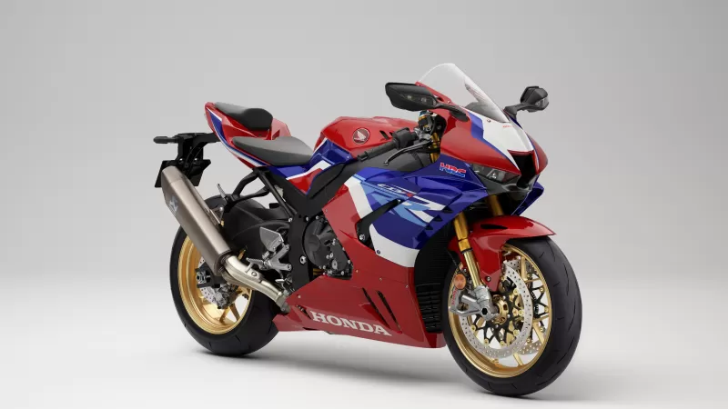 Honda CBR1000RR-R Fireblade SP, Grey background, Superbike, 2022, 4K wallpaper
