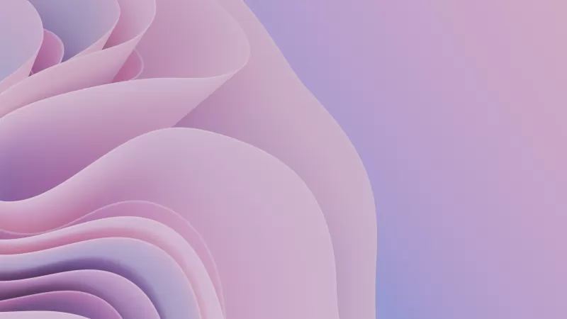 Pink 3D waves wallpaper, Pastel aesthetic, Soft curves