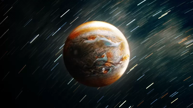 Jupiter, Planet, Digital Art, Timelapse, Astronomy, Outer space, Solar system, 5K