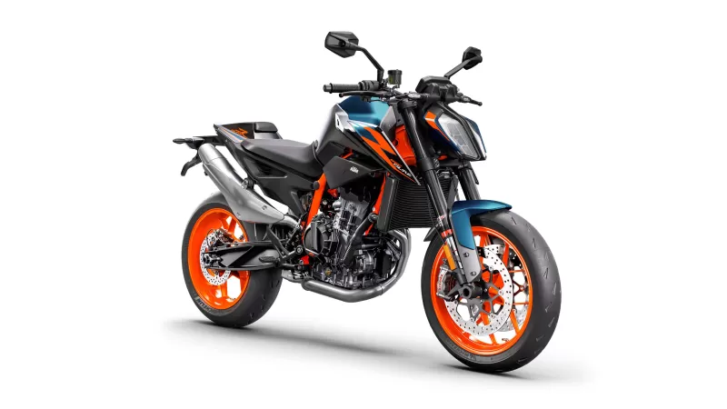 KTM 890 Duke R, Naked bike, White background, 2022, 4K wallpaper