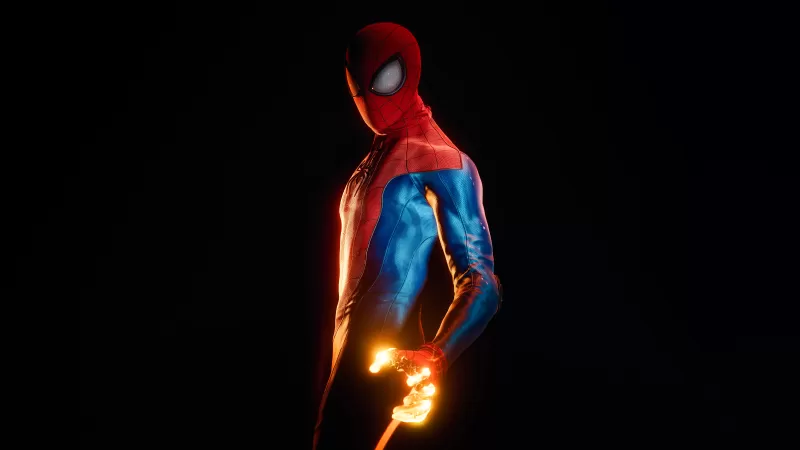 Spider-Man: Miles Morales, PlayStation 4, PlayStation 5, Marvel Comics, Black background, AMOLED