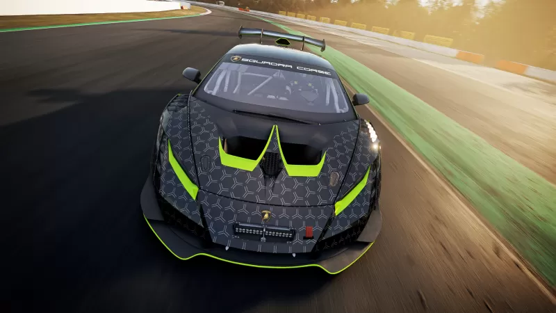 Lamborghini Huracán Super Trofeo EVO2, Lamborghini Esports, Race cars, Race track, Lamborghini Squadra Corse