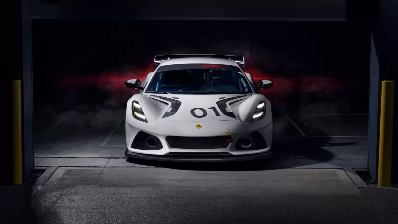 Lotus Emira GT4 4K wallpaper, Sports cars, Race cars