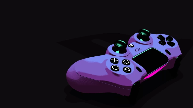 PS4 controller, PlayStation 4 Controller, Gamepad, Game Controller, Dark background