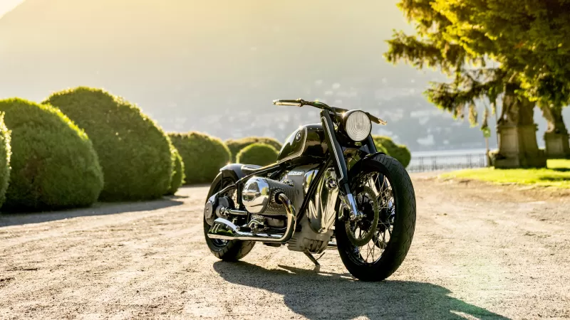 BMW Motorrad Concept R18, Boxer cruiser, Lake Como, Sunlight, 4K wallpaper