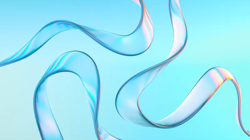 3D background, Glass, Light, Abstract background, Blue background
