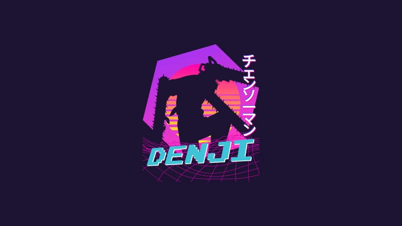 Denji, Chainsaw Man, 5K, Dark background