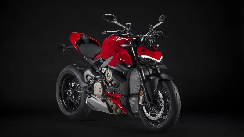 Ducati Streetfighter V4 S, Sports bikes, Dark background, 5K, 8K, 2023