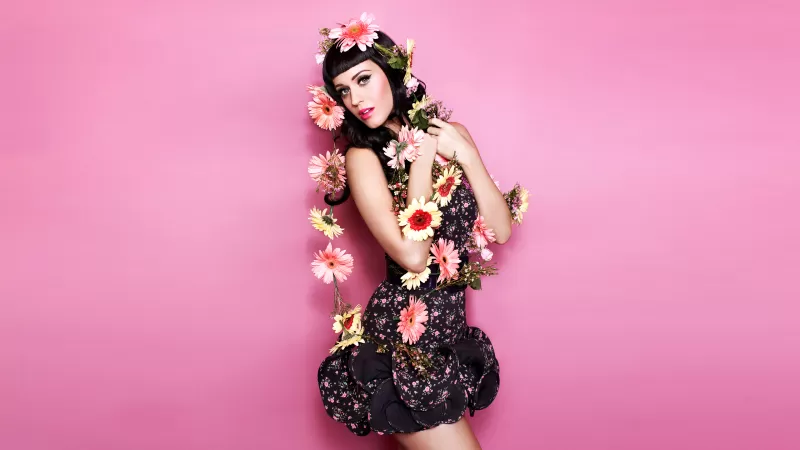 Katy Perry HD, Pink background, Girly backgrounds