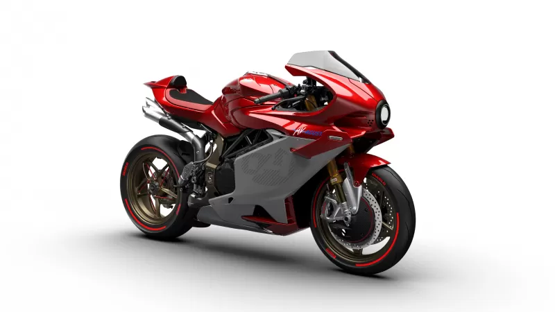 MV Agusta Superveloce 1000 Serie Oro, 2023, Sports bikes, White background