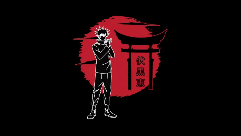 Megumi Fushiguro 4K, Jujutsu Kaisen