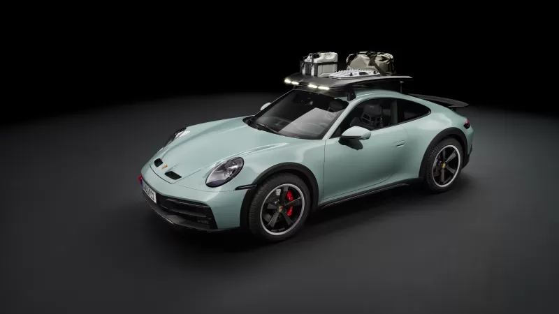 Porsche 911 Dakar, Dark background 8K