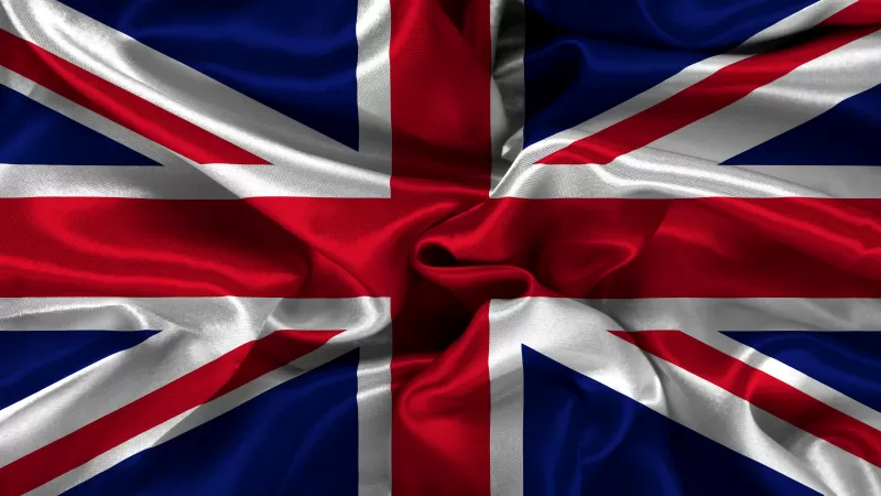 Union Jack wallpaper, British flag, Silk
