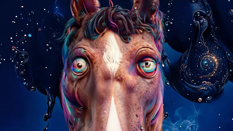 BoJack Horseman, Humanoid Horse, 3D Art