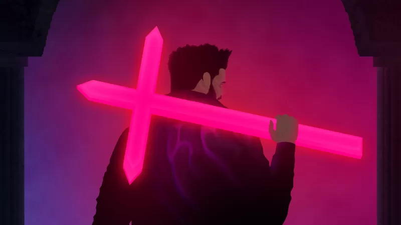 The Weeknd, Neon background