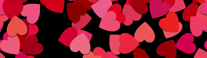 Love hearts, Red hearts, Girly backgrounds, 5K