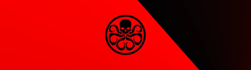 Hydra, Logo, Marvel Comics, Red background