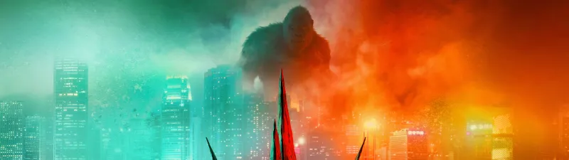 Godzilla vs Kong, Triple monitor wallpaper
