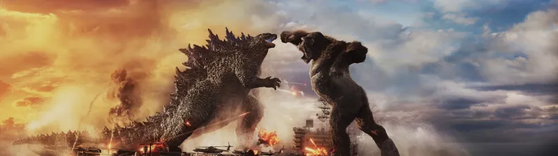 Godzilla vs Kong, Ultrawide 8K wallpaper