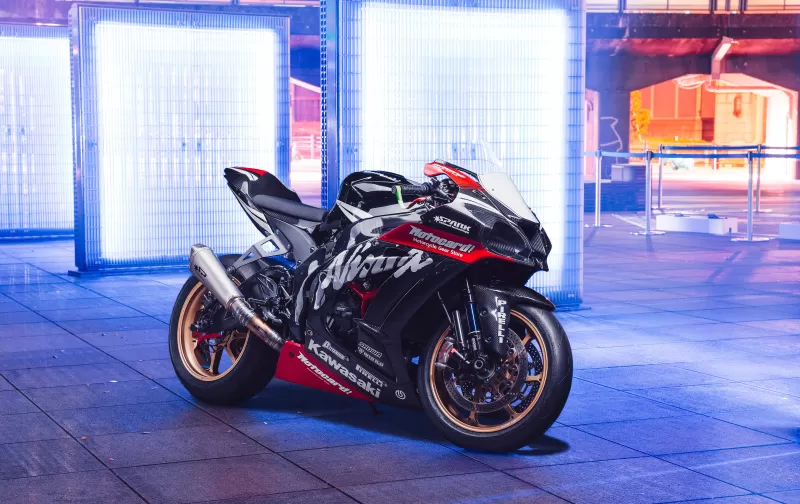 Kawasaki Ninja ZX-10R, Sports bikes, Neon light
