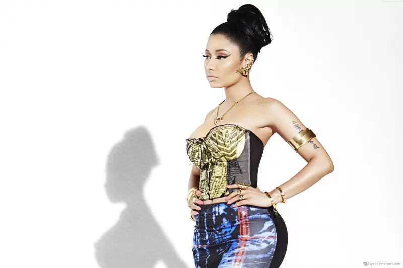 Nicki Minaj 4K, Female rapper, White background