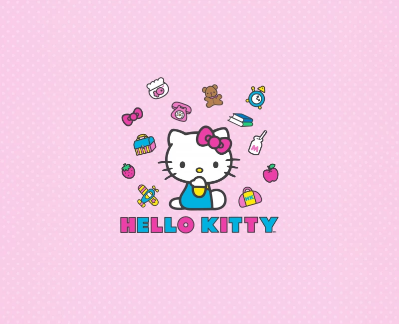 Hello Kitty 5K, Pink background