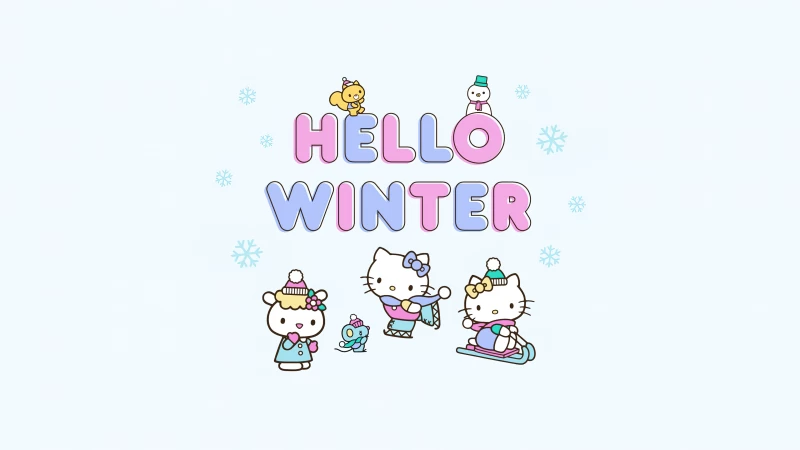 Hello Winter, Hello Kitty 4K