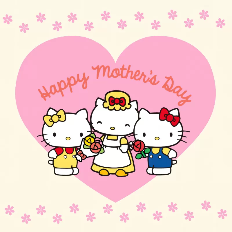 Cute hello kitty, Happy Mother's Day