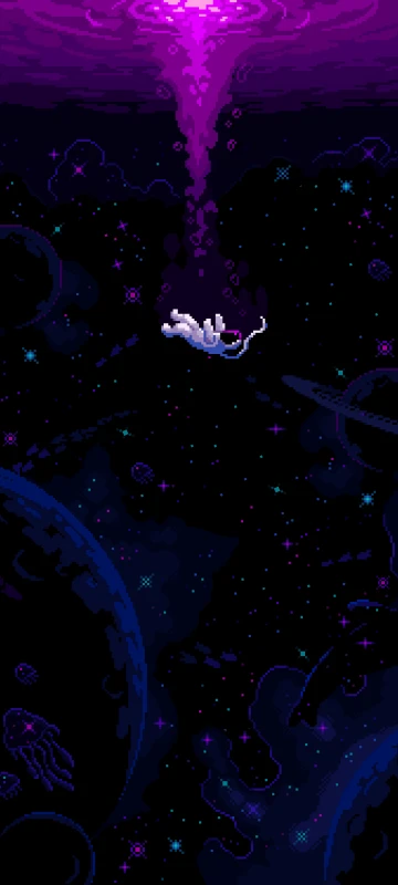 Astronaut 8 Bit Pixel art, Dynamic Island