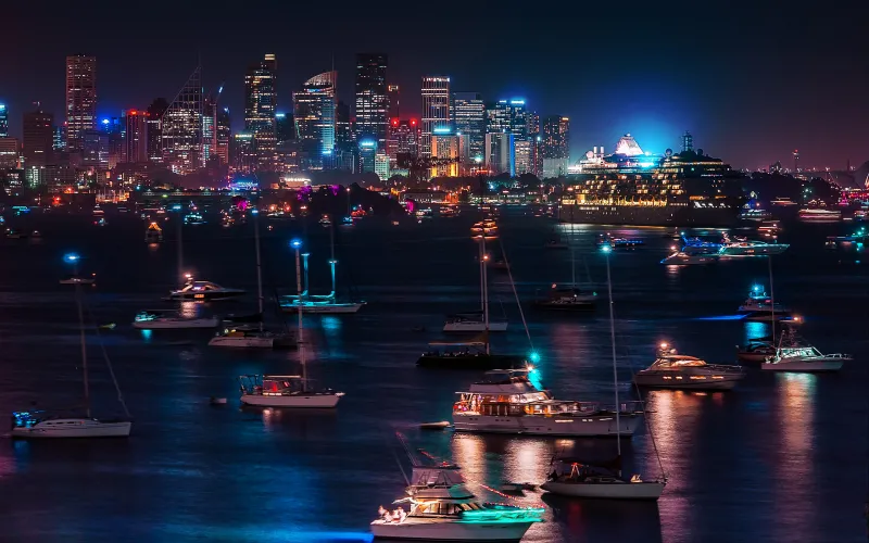 Sydney HD, Cityscape, Night City