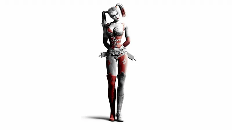 Harley Quinn 2K QHD, White background