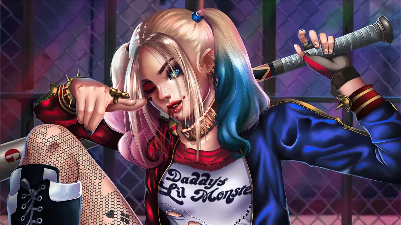 Harley Quinn artwork, DC Comics 4K