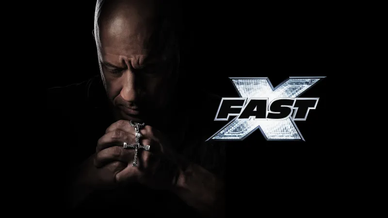 Fast X, Vin Diesel as Dominic Toretto, 2023 Movies, Dark background