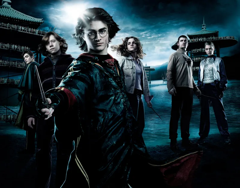 Harry Potter and the Goblet of Fire, Daniel Radcliffe as Harry Potter, Emma Watson as Hermione Granger, Ron Weasley, 5K, 8K