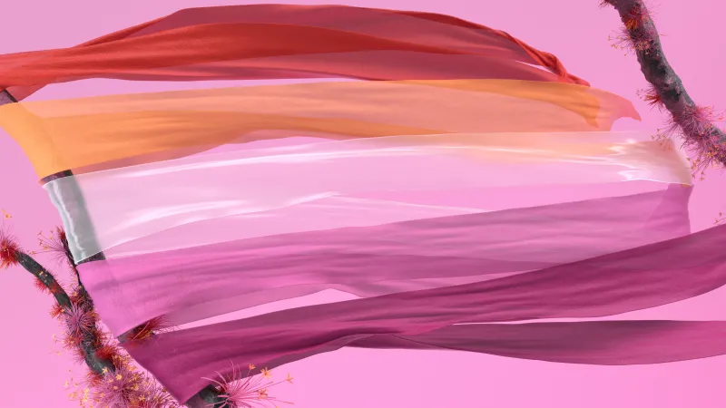 Microsoft Pride, LGBTQ, Pink background, Pink flag, Pink aesthetic