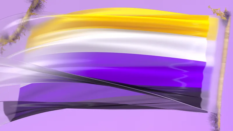 LGBTQ, Microsoft Pride, Purple background, Flag, Purple aesthetic