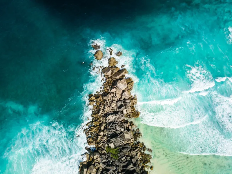 Anse Cocos, La Digue, Seychelles, 4K wallpaper