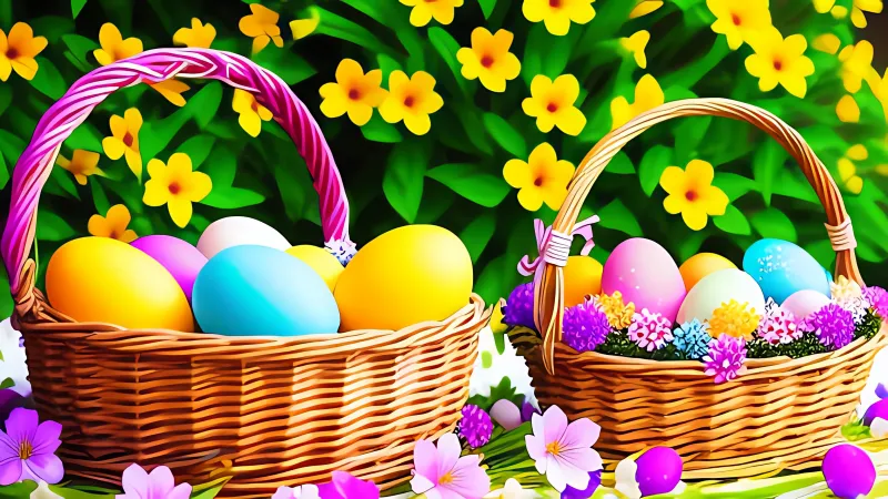 Easter eggs, Colorful