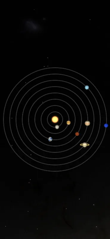 Solar system, iOS 16, Stock, Astronomy, Black background