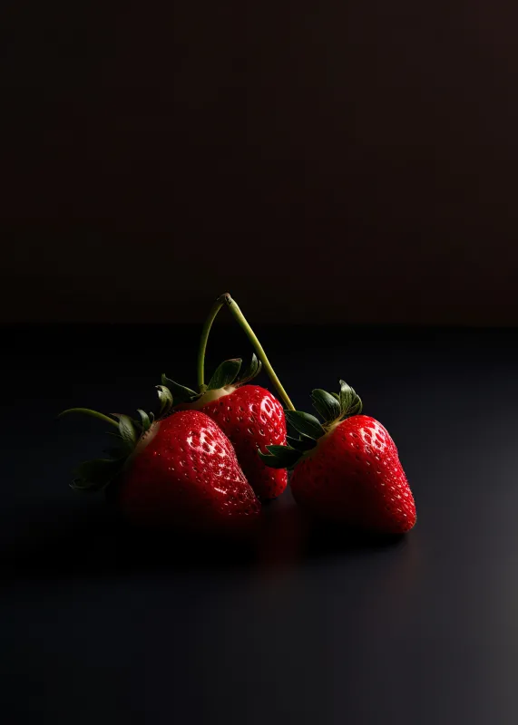 Strawberries phone wallpaper