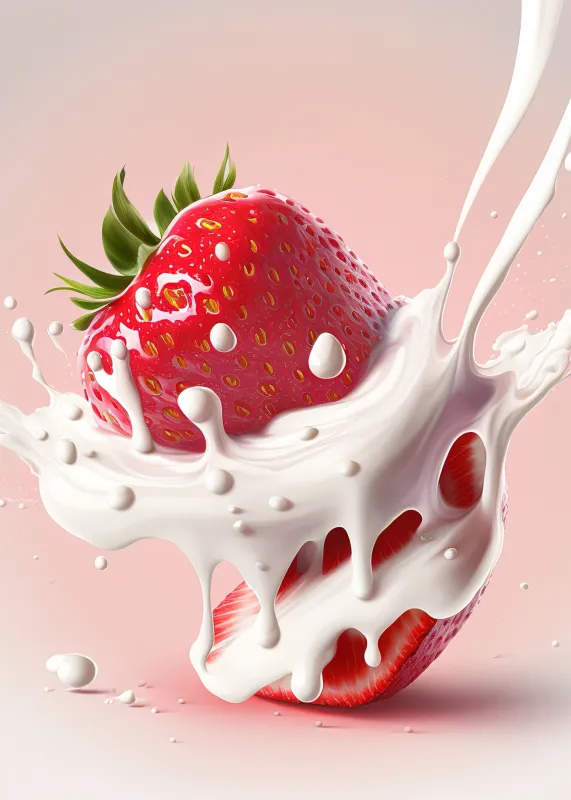 Strawberry Phone wallpaper, Strawberry milkshake