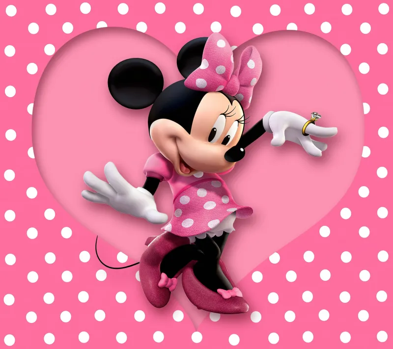 Minnie Mouse HD, Disney, Cartoon, Pink
