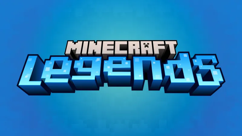 Minecraft Legends, 5K, 2023 Games, PC Games, Nintendo Switch, PlayStation 4, PlayStation 5, Xbox One, Xbox Series X and Series S, Blue background